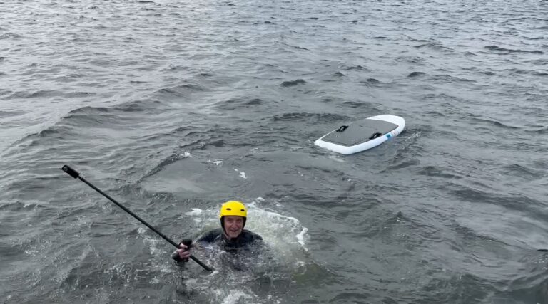 Lake Minocqua Torpy Cold May Plunge